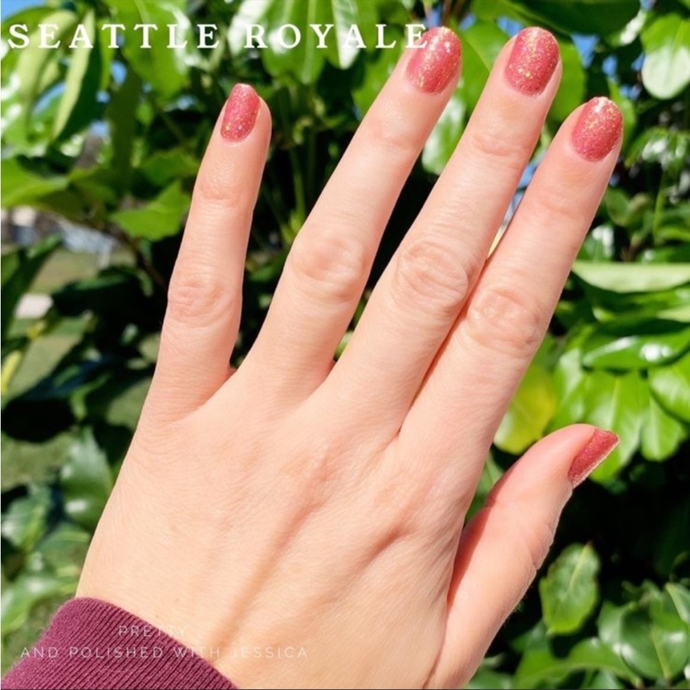 *Retired* Color Street: Seattle Royale | Copper Gold Glitter Orange Fall Autumn - Picture 8 of 14